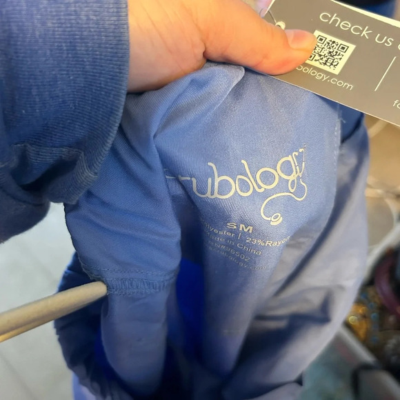 NWT SCRUBOLOGY WOMENS BLUE SCRUB PANTS - Picture 3 of 5